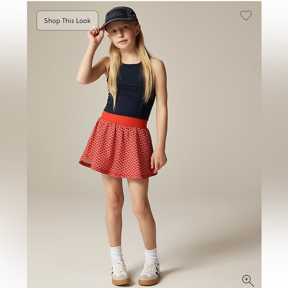 Crewcuts Red Active Skort
